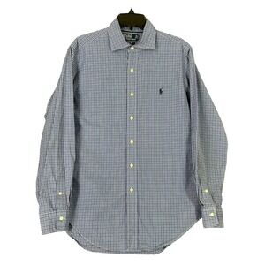 Vintage Polo Ralph Lauren Shirt Mens M Stanton Classic Plaid Preppy Academia Y2K